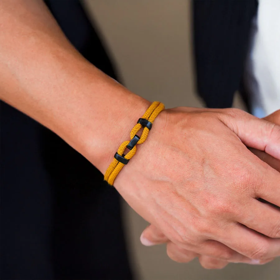 Men Milan Thread Braided Leather Wrap Bracelet