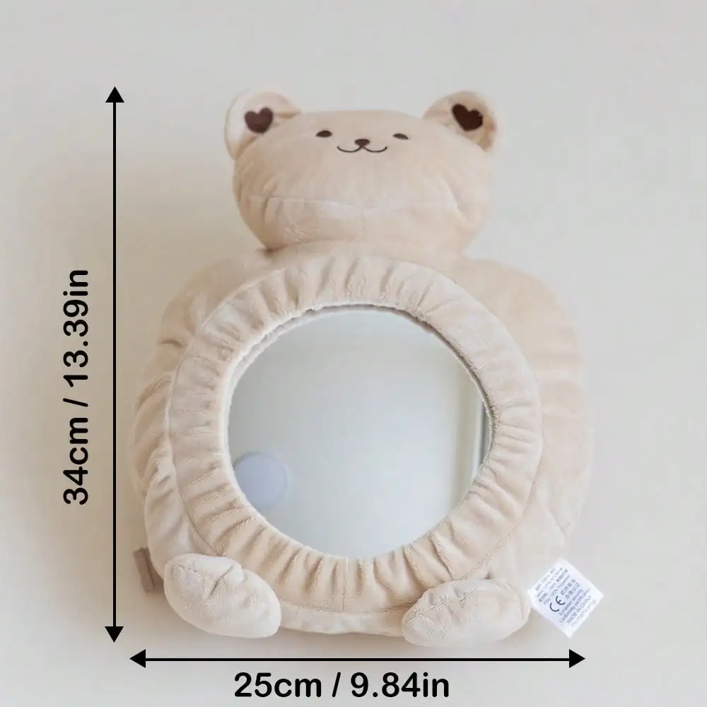 Cartoon Baby Car Rearview Mirror car rearview mirror car baby mirror Multi-Function Toy Infant Soft Tummy Time Easy to Install Infant