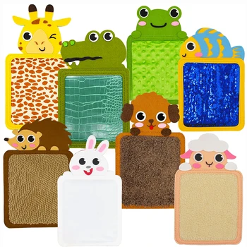 Tappetino Sensoriale Tattile, Giocattolo Educativo Montessori, Busy Board per Abilità di Vita e Sviluppo Motricità Fine, Giochi per Bambini