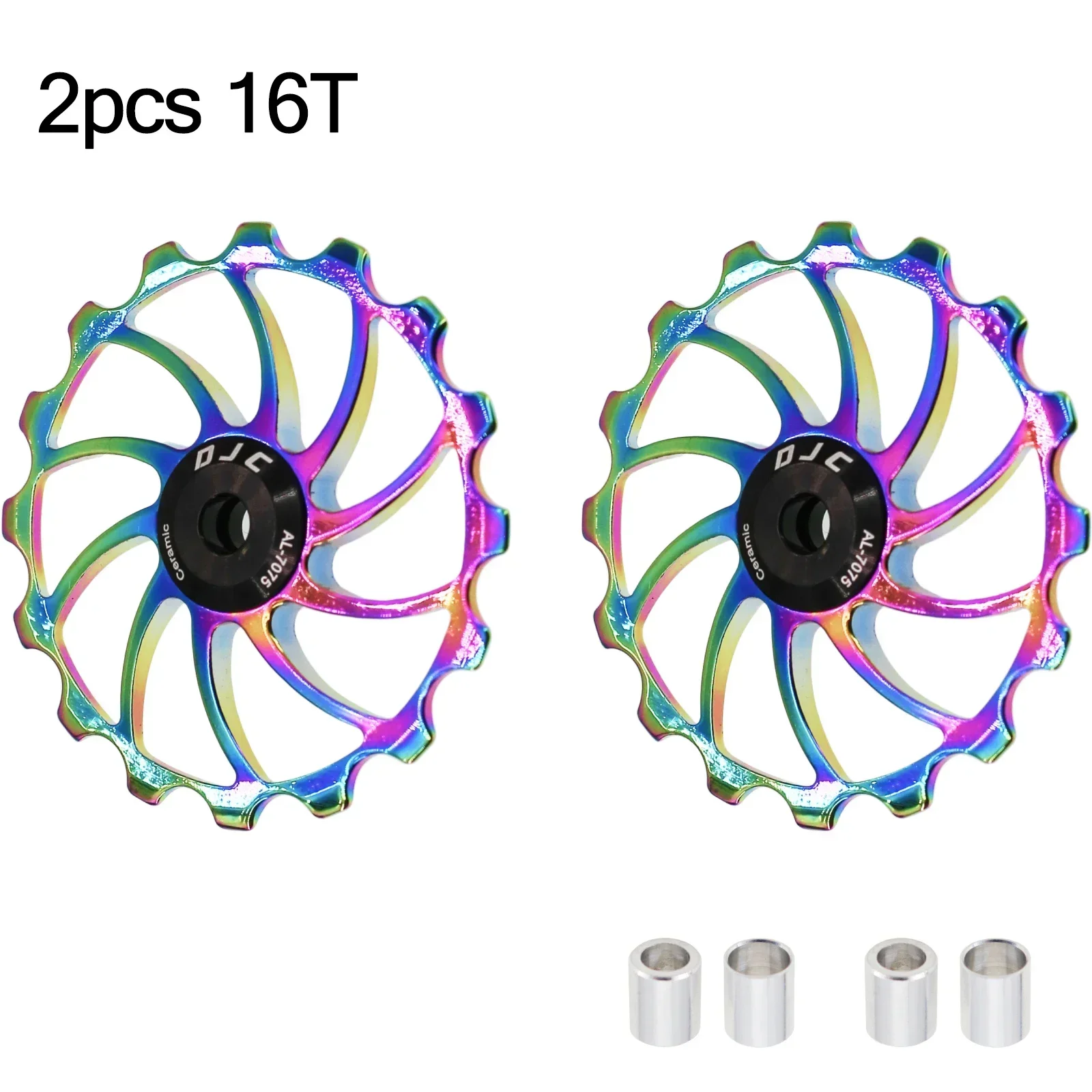 DJC Bike Pulley Wheel 7-12s Ceramic Bearing Oilslick 11T 12T