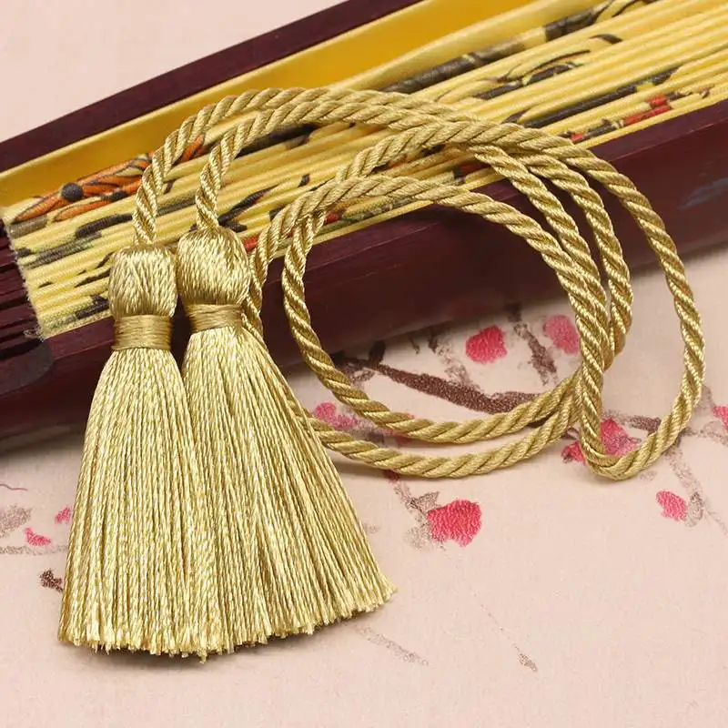 54cm Long Rope Double Fringe Trim Tassels 2-10Pcs Handmade Silk Bookmark Tassel For Curtain Decoration DIY Craft Sewing Supplies