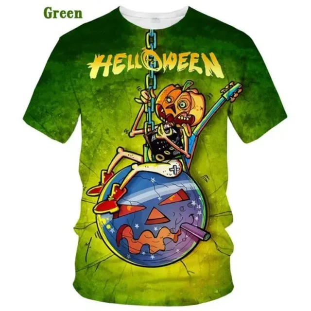 New Popular Rock Helloween Band Print T-Shirts 3D Men Women