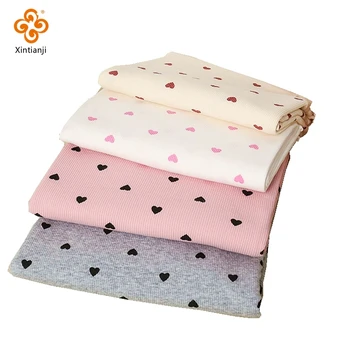 Stretch Dot Rib Knit Fabric 1