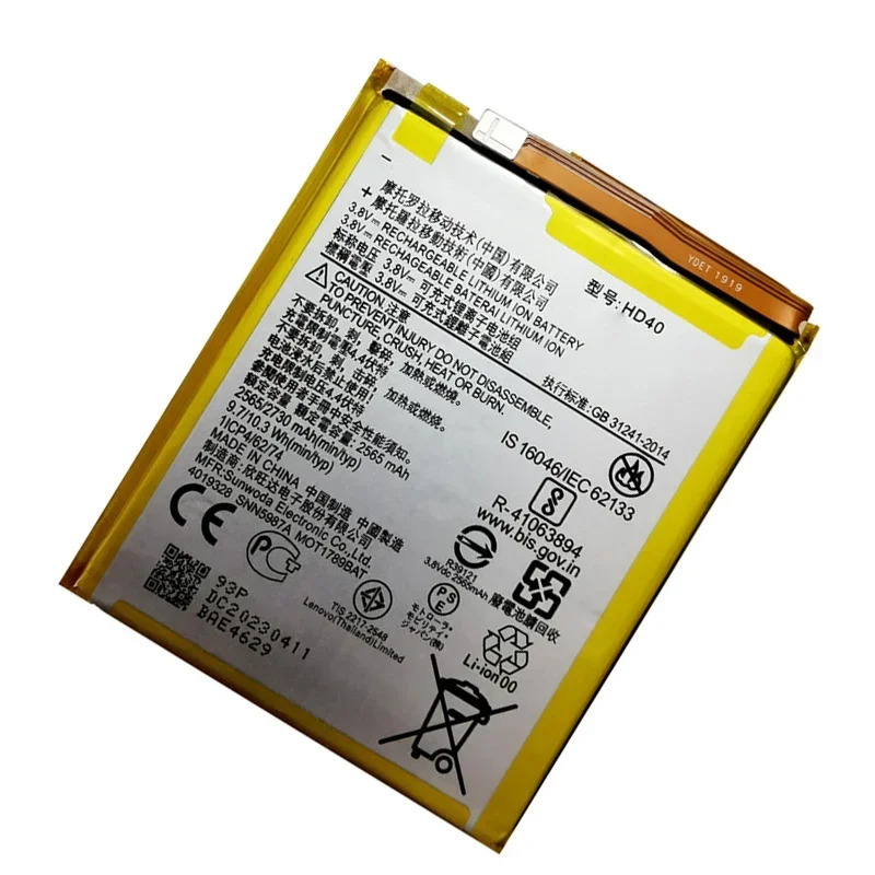 Original For Motorola Moto Z Force 2nd Moto Z Force 2nd gen Moto Z2 Force XT1789-1 XT1789-06 3600mAh HD40 SNN5987A Phone Battery