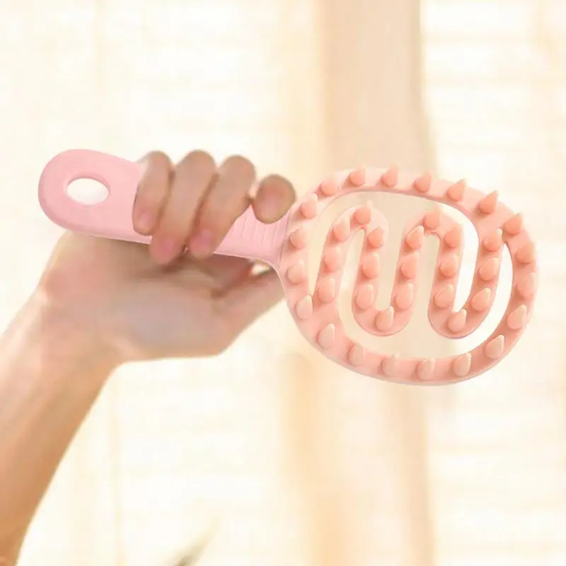 Hair Shampoo Comb Shampoo and Scalp Massage Comb Comfortable Grip Cleaning Tool for Men Women Children and All Hair Types