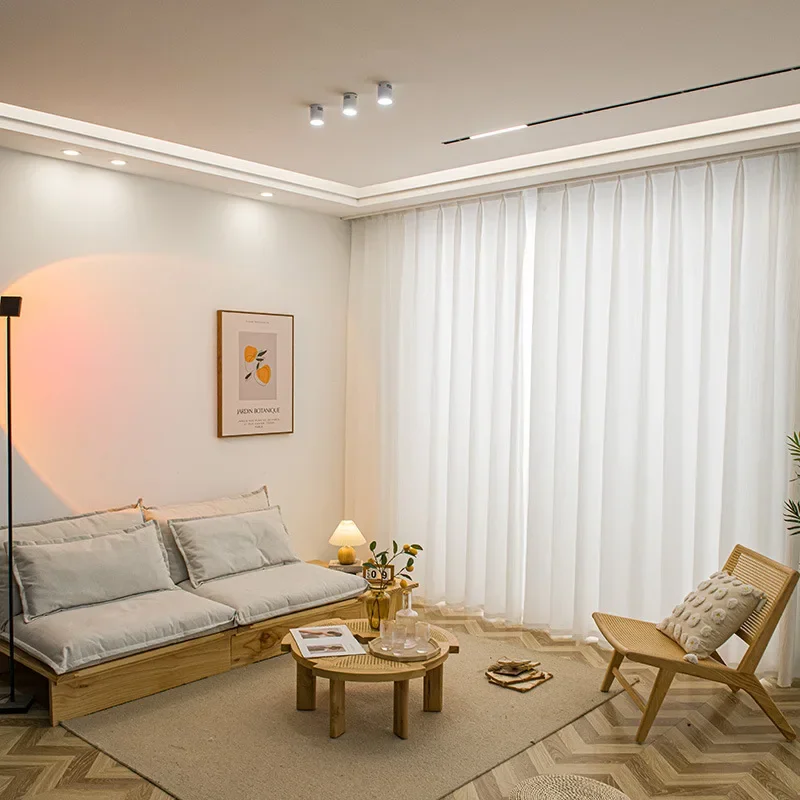

(68) Customized Curtains Simple Living Room Balcony Window Screen Curtains