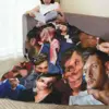 Throw Blanket Jensen Ackles Micro Fleece Blanket Four Sizes Retro Portable For Camping AntiPilling Blanket 2