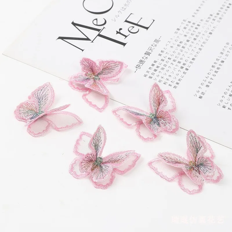 10-Piece Set of Artificial Butterfly Flowers for Elegant Home and Event Decor