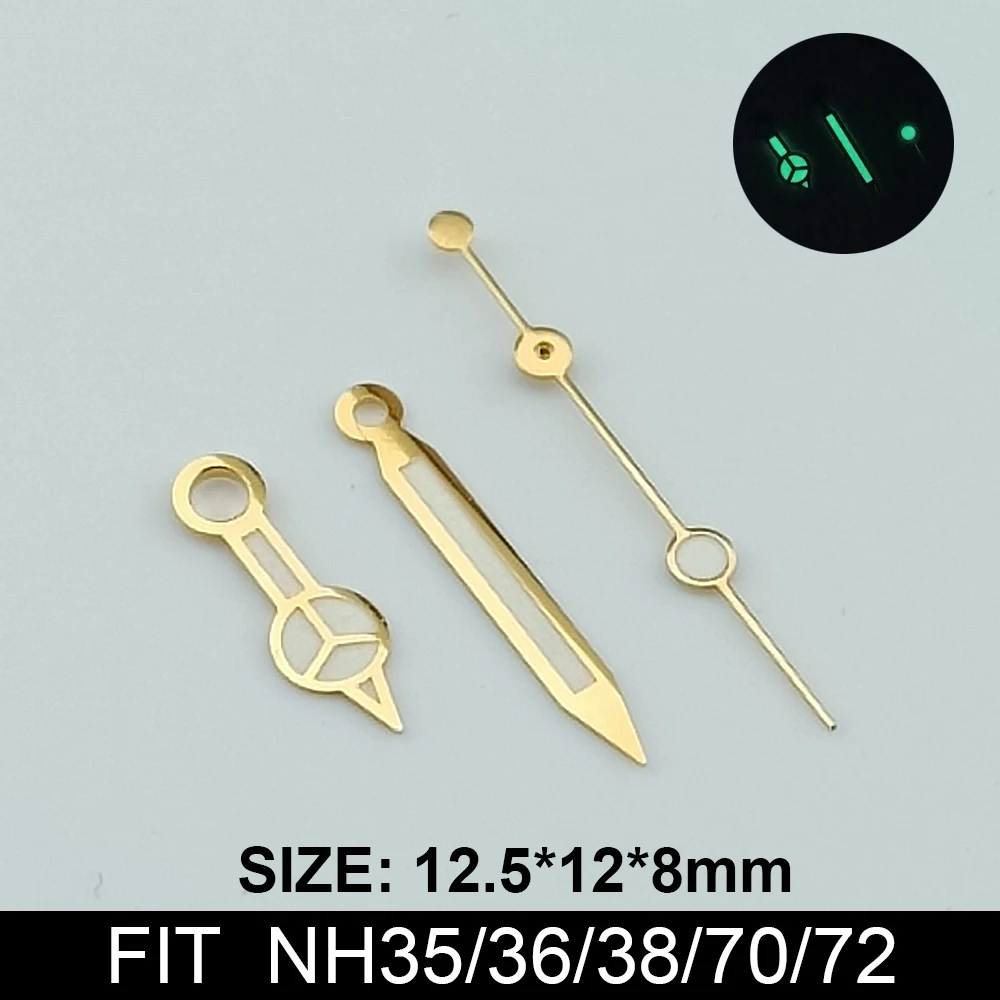 Watch Accessories Green Luminous Watch Hands for Automatic Movement Wristwatches