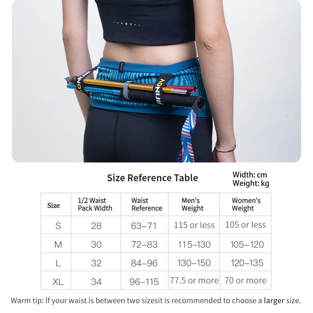 AONIJIE W8135 Hydration Running Belt Women and Men Large Capacity & Lightweight  for Running Race Number Belt Cycling Marathon 6