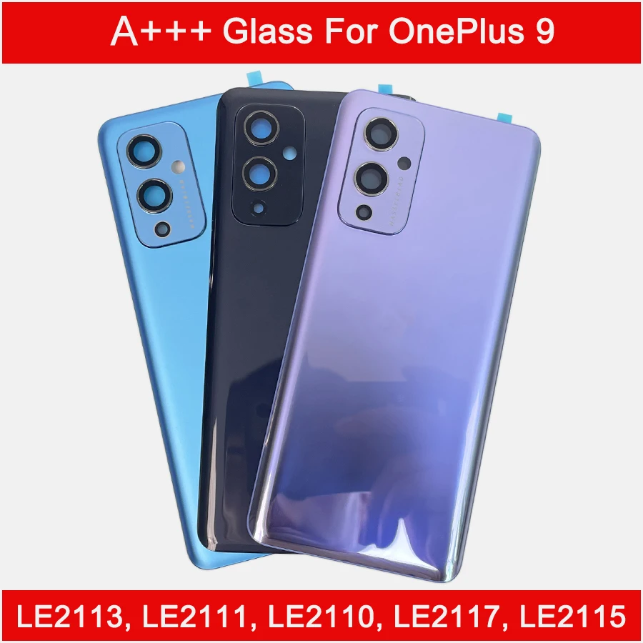 Cubierta Trasera A Para Oneplus 9 Pro, Cubierta De Batería De Cristal, Carcasa De Puerta Trasera, Pieza De Reputo Para One Plus 1 9Pro Y Lente De Cámara - AliExprs