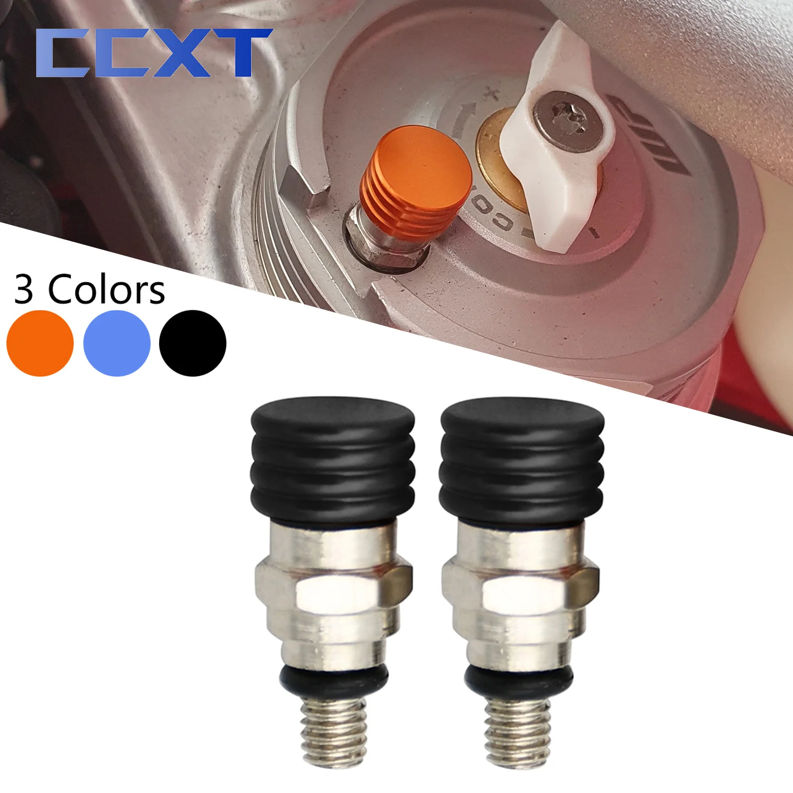 

M4x0.7 CNC Motorcycle Fork Air Bleeder Valves For Husqvarna TC FC TE FE 85-501 2014-2019 For KTM SX SXF XC XCF XCW XCFW EXC EXCF