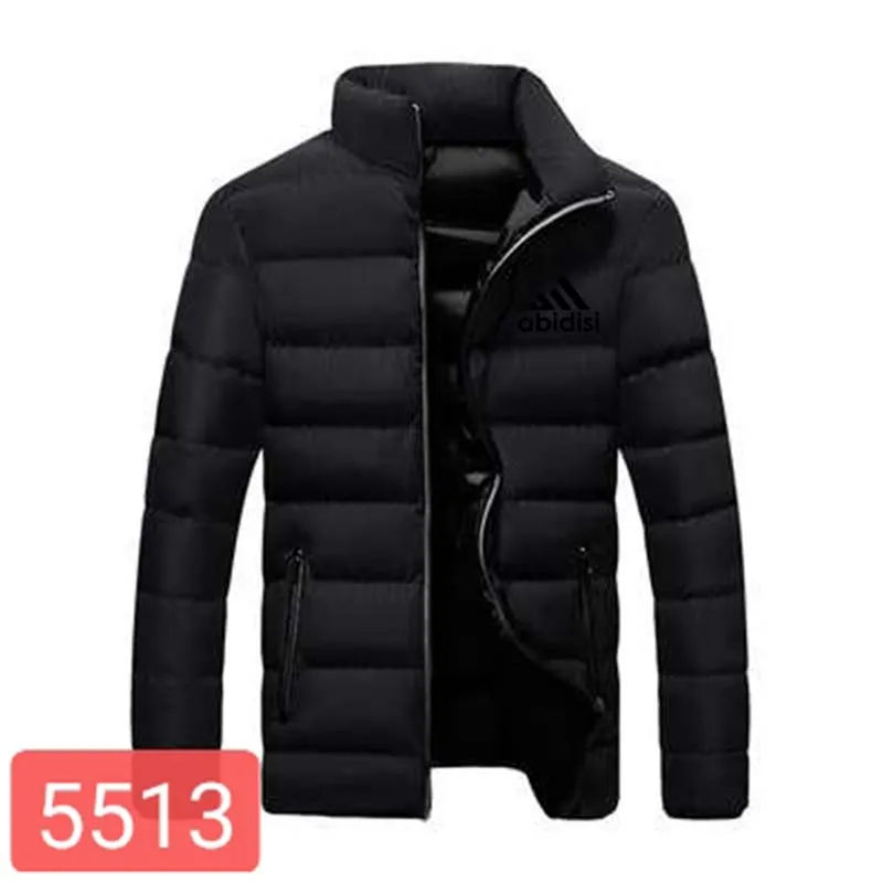 lightweight parka Men's Warm Jacket Winter Parka Coat Stand-up Collar Windbreaker Cotton Thick Thick Coat Black Jacket Men's Casual Outing Clothes hooded parka