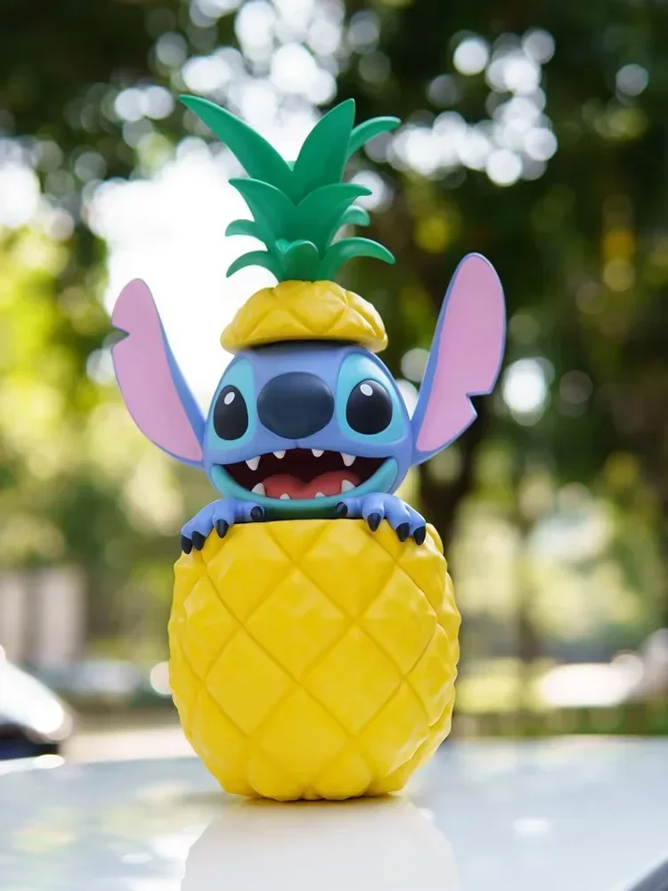 

Genuine Disney Lilo & Stitch Figure Pineapple Stitch Action Figurine Collection 30cm Model Statue Doll Large Size Desk Decor Toy