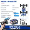 WLtoys 144011 1/14 4WD RC Car, Max 43 Mph Off-road Remote Control Car,Upgraded version(144001V2) ,Suitable for Outdoors and gift 6