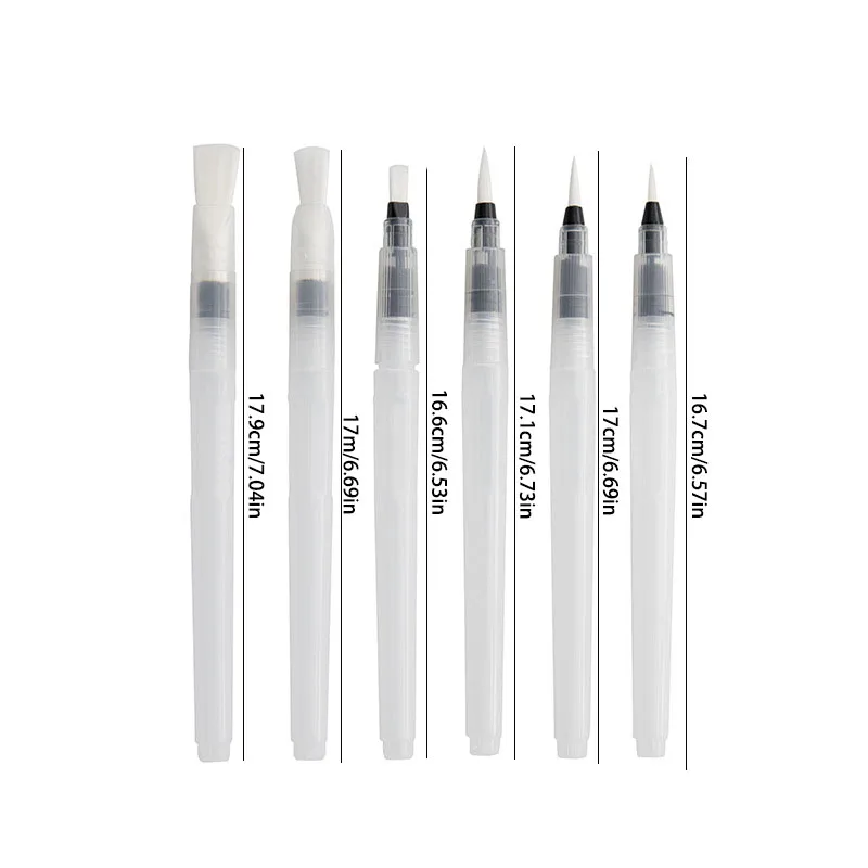 Watercolor fountain pen tip flat head water soluble color lead water storage brush filling nylon