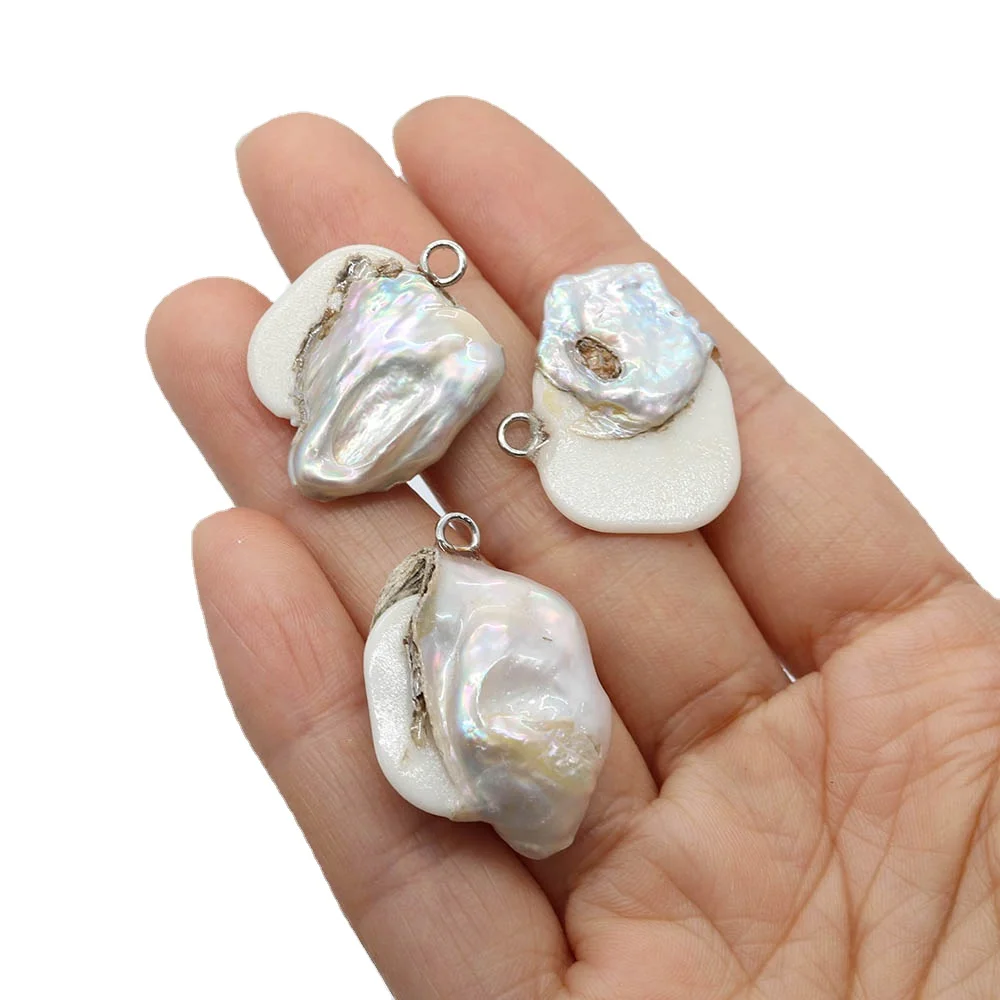 Натуральный пресноводный жемчуг 18x22-20x26 мм, нестандартный кулон, подвеска в стиле барокко, ювелирные изделия «сделай сам», модное ожерелье, серьги, аксессуары