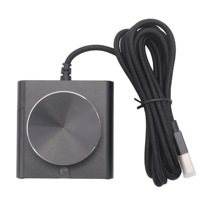 새로운 USB 볼륨 컨트롤러 무손실 PC 컴퓨터 스피커 볼륨 컨트롤러 노브 조절기 디지털 컨트롤(원키 음소거 기능 포함), 사용하기 쉽습니다.