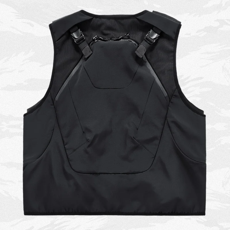 Outdoor Tactial Function Sleeveless Cargo Jackets Y2K Mens Clothing High Street Multi-pocket Techwear Vest chaleco chaquetas 2