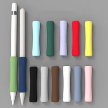 Stylus Cover Silicone do Apple Pencil 1 2 ekran dotykowy Pen Grip Case odporny na wstrząsy antypoślizgowy rękaw ochronny ołówek tanie i dobre opinie Chodosimee NONE CN (pochodzenie) For Apple Pencil 1 2
