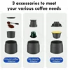 Portable Coffee Maker Espresso Machine Portable for Travel and Picnic Hand Press Capsule Ground Coffee Brewer 2