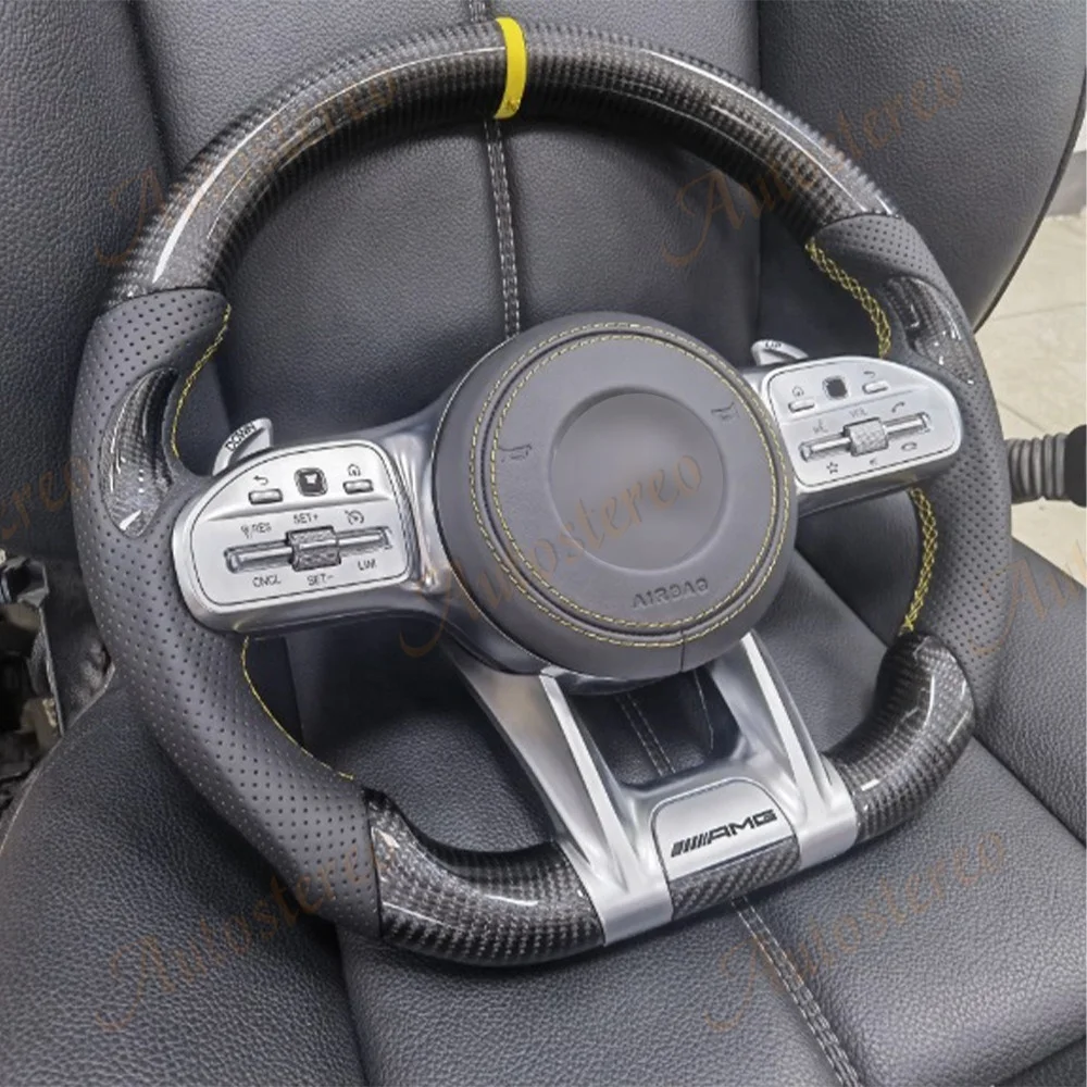 

Car Steering Wheel New Upgrade For Mercedes Benz S Class C EG AMG Mark Carbon Fiber Control Coupe Version Suitable