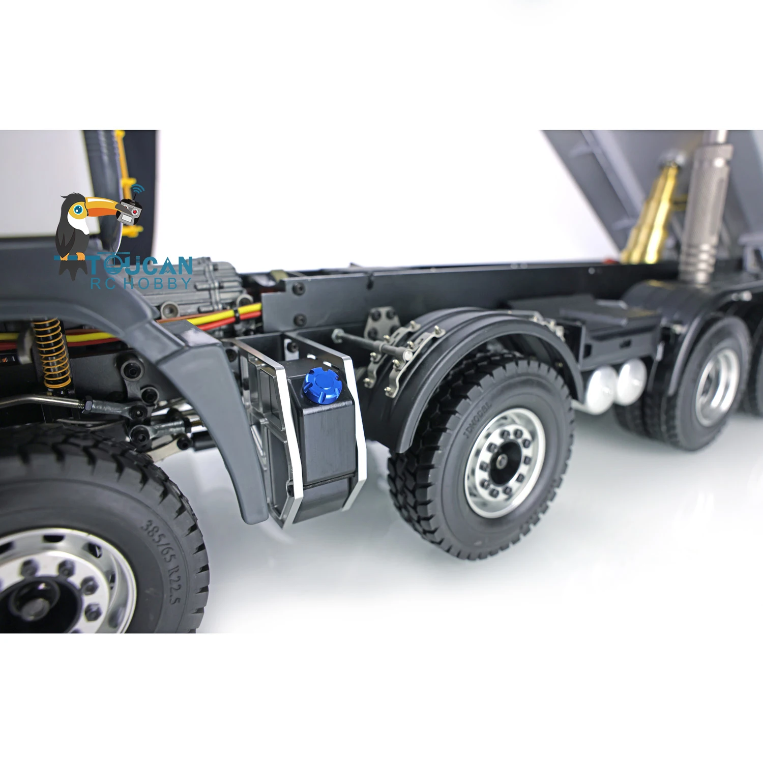 1/14 JDM 65D Model Metal Hydraulic RC Dumper 8x8 Armageddon FMX Truck 2Speed Differential Axle Motor Cars Sound Syetem TH18485 3
