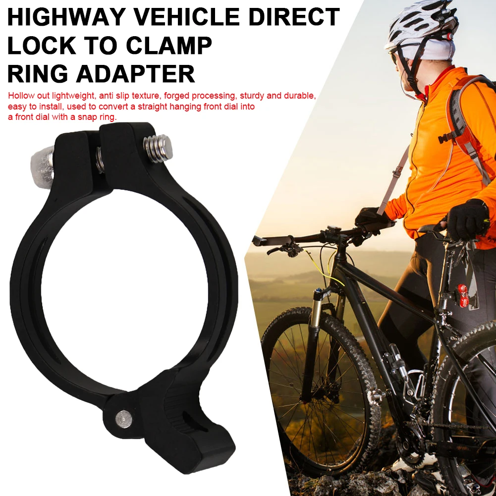 Front Derailleur Braze Adapter Converter Clamp 34.9mm Bike Hanging Front Derailleur Braze-On Convertor for Front Derailleur