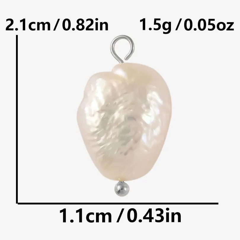 Silver Shell Pearl Charm Set - Elegant Jewelry Making Supplies for Beach-Inspired Creations