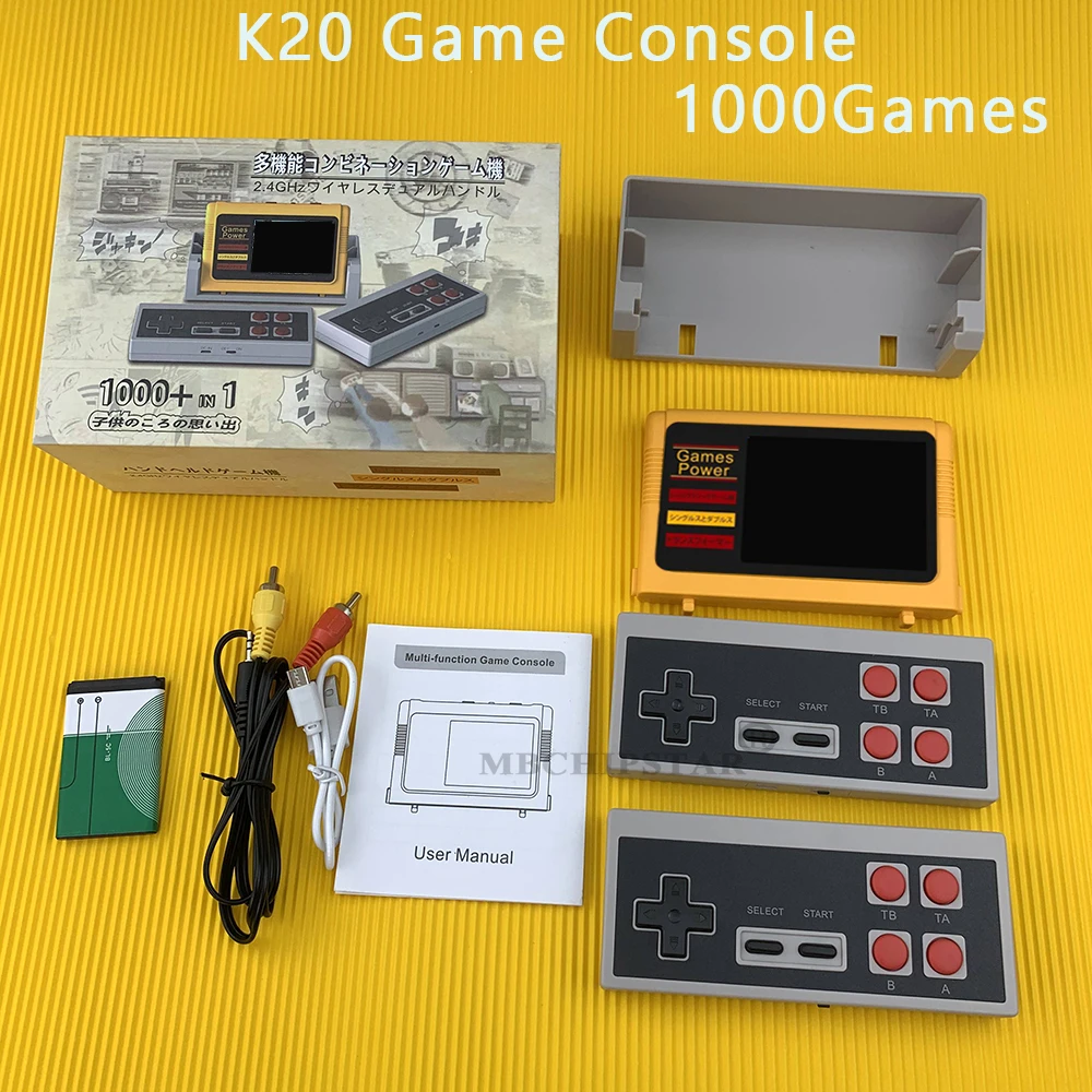 K20 Mini Tv Game Console 8 Bit Retro Video Game Console 1000 Games With