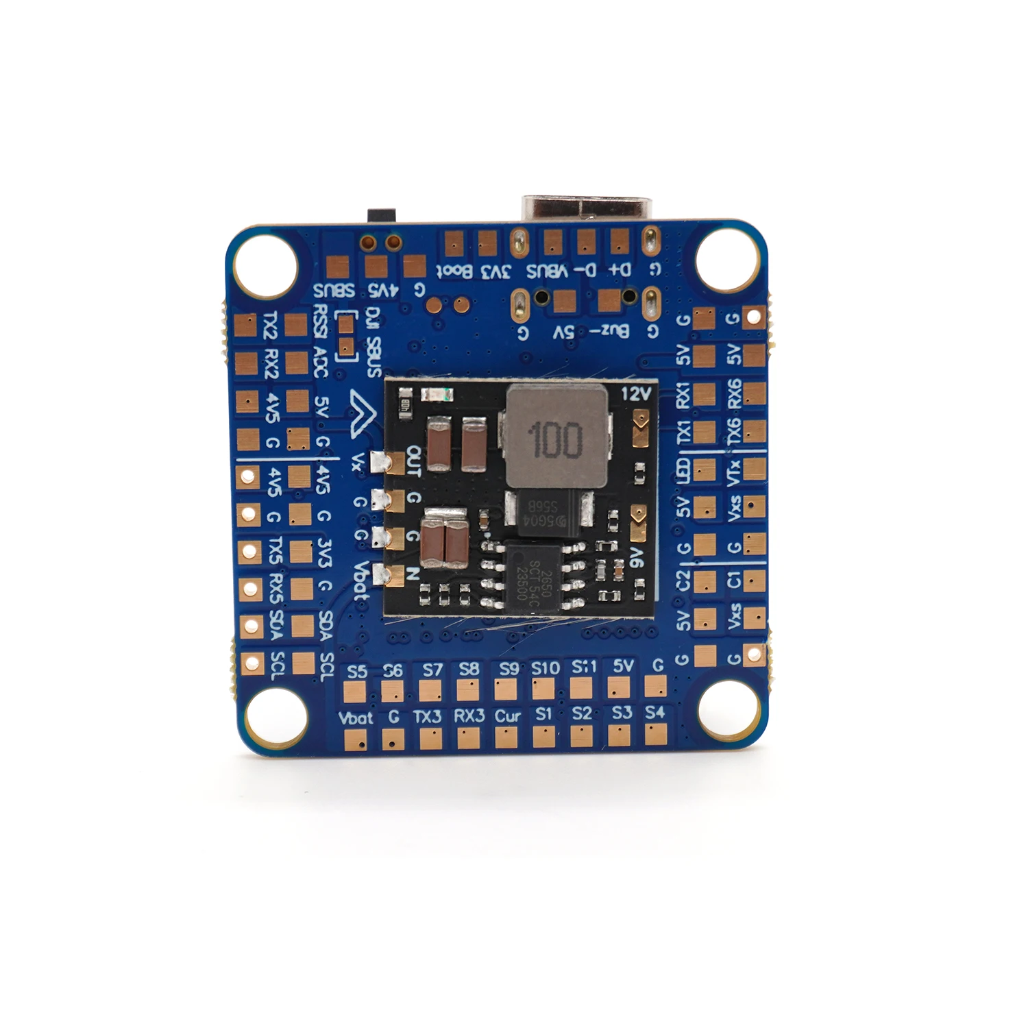 Contrôleur de vol FPV YSIDO F405-HDTE installé dans un drone, avec câblage pour 3~12S LiPo