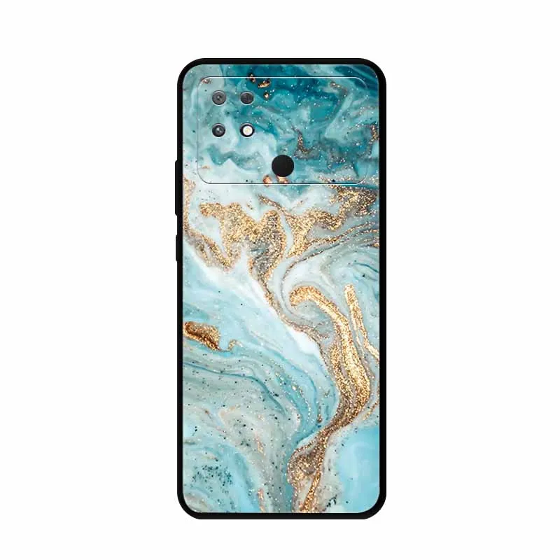 Stylish Soft TPU Silicone Back Cover for Xiaomi Poco C40 - Fashionable Protection Bumper Case