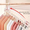 Rotating Folding Clothes Hanger Closet Organizer Multi-port Clothing Drying Rack Foldable Plastic Scarf 11-hole Storage Hangers 2