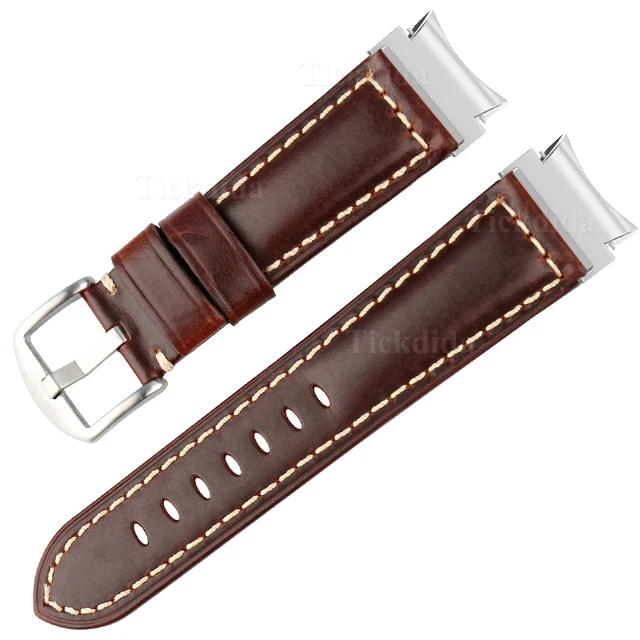 Premium Genuine Leather Quick Release Watch Strap - Elegant Accessory