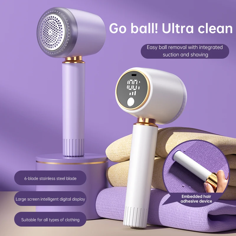 USB charging digital display hairball trimmer Clothing pilling and pilling remover Household clothing lint remover 4