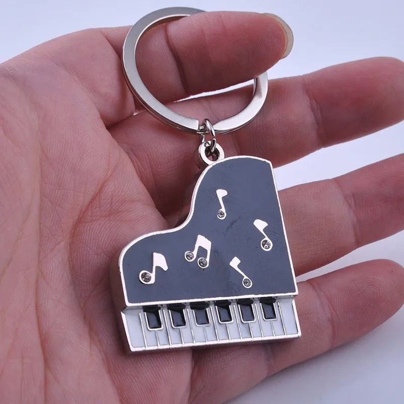 2 Portachiavi A Forma Di Pianoforte Con Tastiera Musicale - Regalo Creativo Per Musicisti - 3