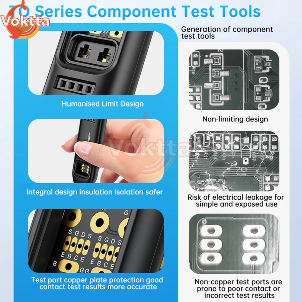 Optocoupler Tester Transistor Tester Multifunctional Optocoupler Tester Handheld Integrated Circuit Tester IC Transistor Meter Diode Triode Circuit Chips Detector