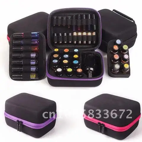 

Perfume Bottle Organizer Case Grids Holder Multifunction Essential Oil Storage Bag Portable Collect Free Women Combination