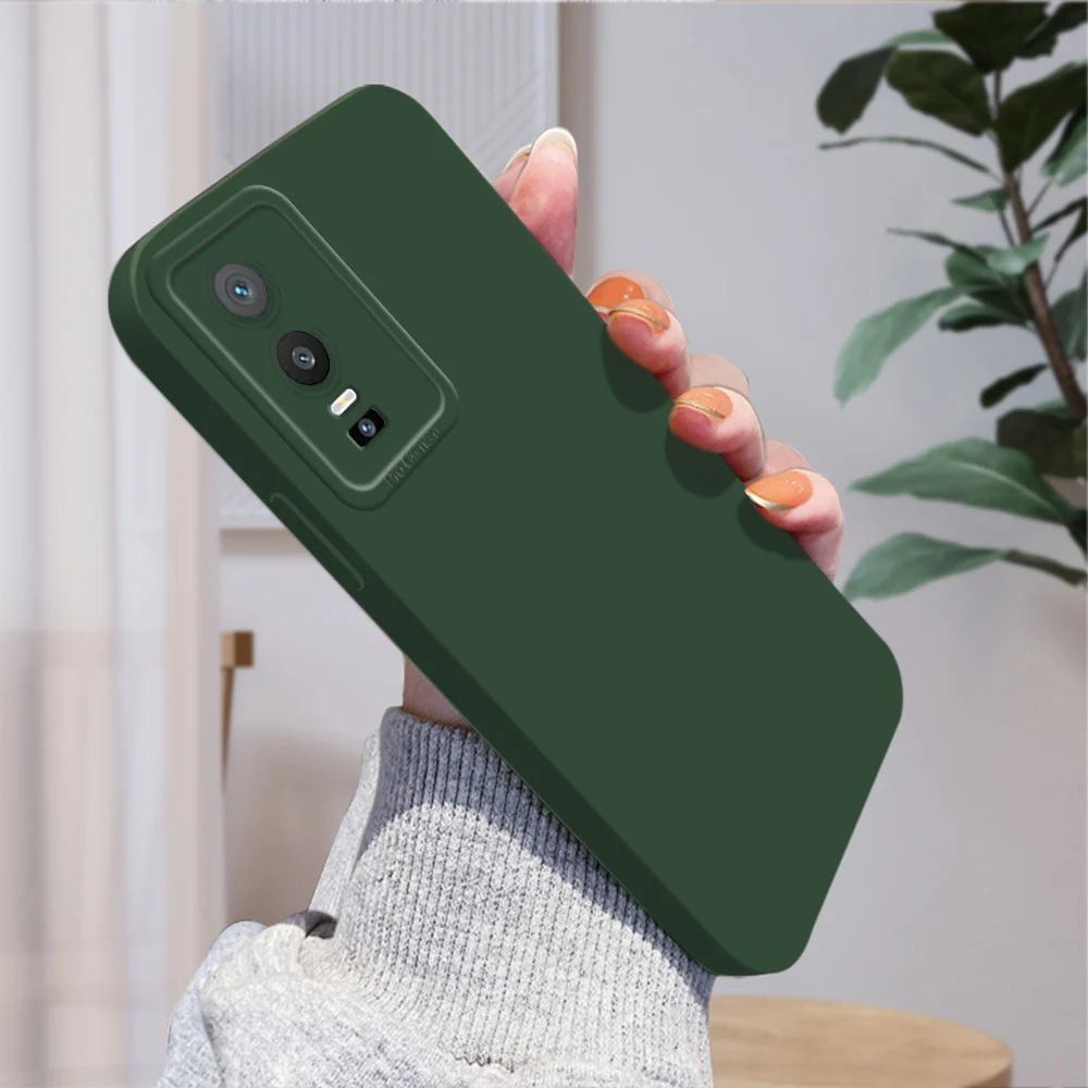 

For VIVO Y76 Y75 Y55 Y72 Y52 5G Y73 2021 Square TPU Cover Camera Shockproof Protection Rubber Silicone Case
