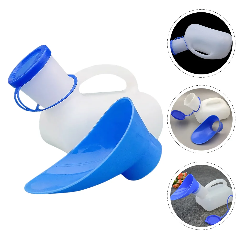 

Portable Urinal Bottle Women Men 1000Ml Elderly Travel Potty Spill Proof Bedpans Pee Bottle Lid Urinal Toilet Hospital