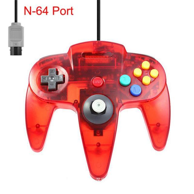 Port Wired Gamepad For Nintendo 64 Host N64 Controller Gamepad Joystick For Classic 64 Console Games For Mac Computer PC