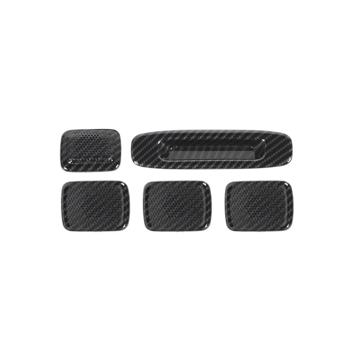

For Chevrolet Silverado GMC Sierra 2014-2018 Roof Speaker Handle Trim Cover Kit Interior Accessories ,ABS Carbon