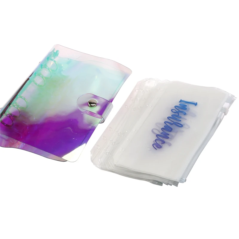 

Папка на молнии для блокнота формата A6 из искусственной кожи с 12 карманами