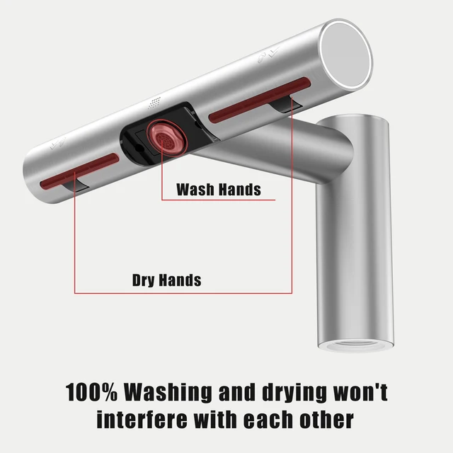 AIKE เครื่องเป่ามืออัตโนมัติ Creative Hands ซักผ้าและอบแห้ง 2 in 1 Design Air Tap ก๊อกน้ําห้องน้ําพร้อมเครื่องเป่ามือ AK7120 5 AIKE เครื่องเป่ามืออัตโนมัติ Creative Hands ซักผ้าและอบแห้ง 2 in 1 Design Air Tap ก๊อกน้ําห้องน้ําพร้อมเครื่องเป่ามือ AK7120 5