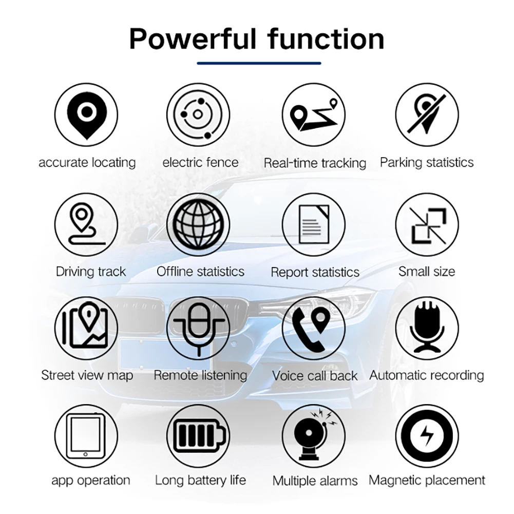 Wireless Locator Strong Magnetic Car Tracking Device GSM GPS Portable Positioner Anti-theft Mini GPS Positioner Vehicle Auto