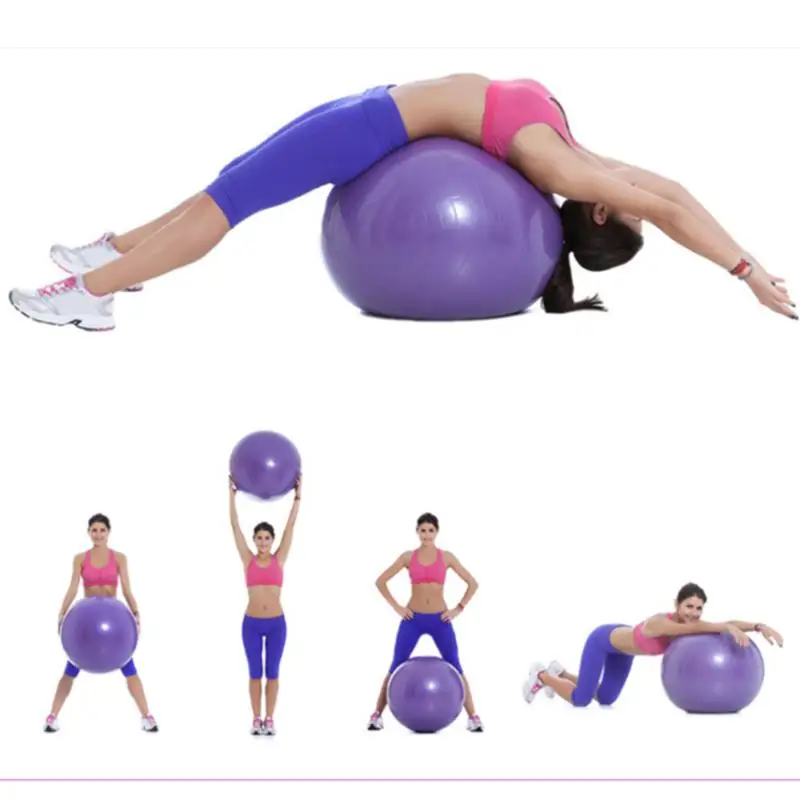 45cm Yoga Ball Fitness Balls Sports Pilates Birthing Fitball Exercise Training Workout Massage Ball Gym ball 45cm With Pump 6