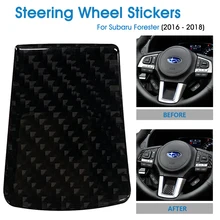 

Steering Wheel Sticker Frame Trim Cover for Subaru Forester Parts 2016 2017 2018 Carbon Fiber Car Interior Steering Wheel