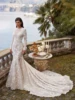 Gorgeous Wedding Dresses Exquisite Bridal Gowns Lace Appliques Full Sleeves Backless Robes 2025 Vestidos De Novia Customized 1