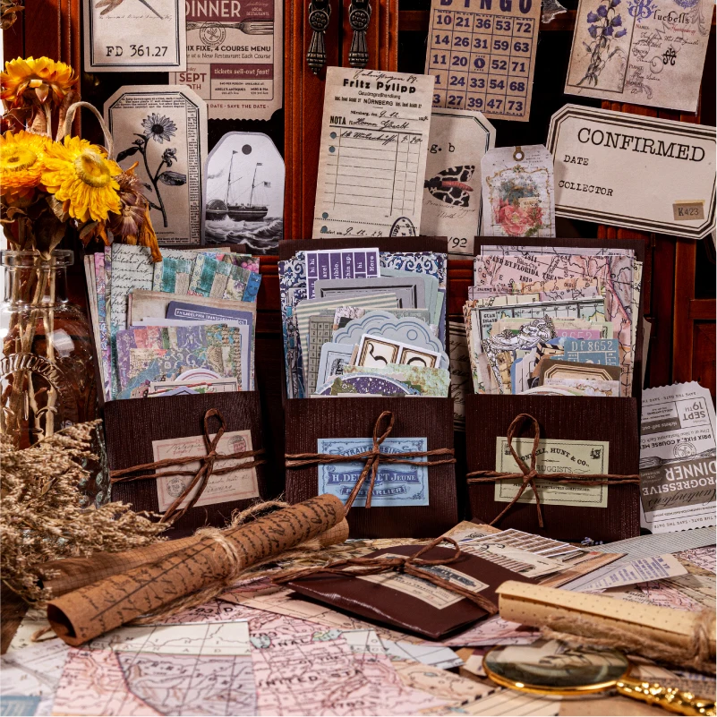 

4PCS/LOT Autumn Chapter series retro creative paper memo pad