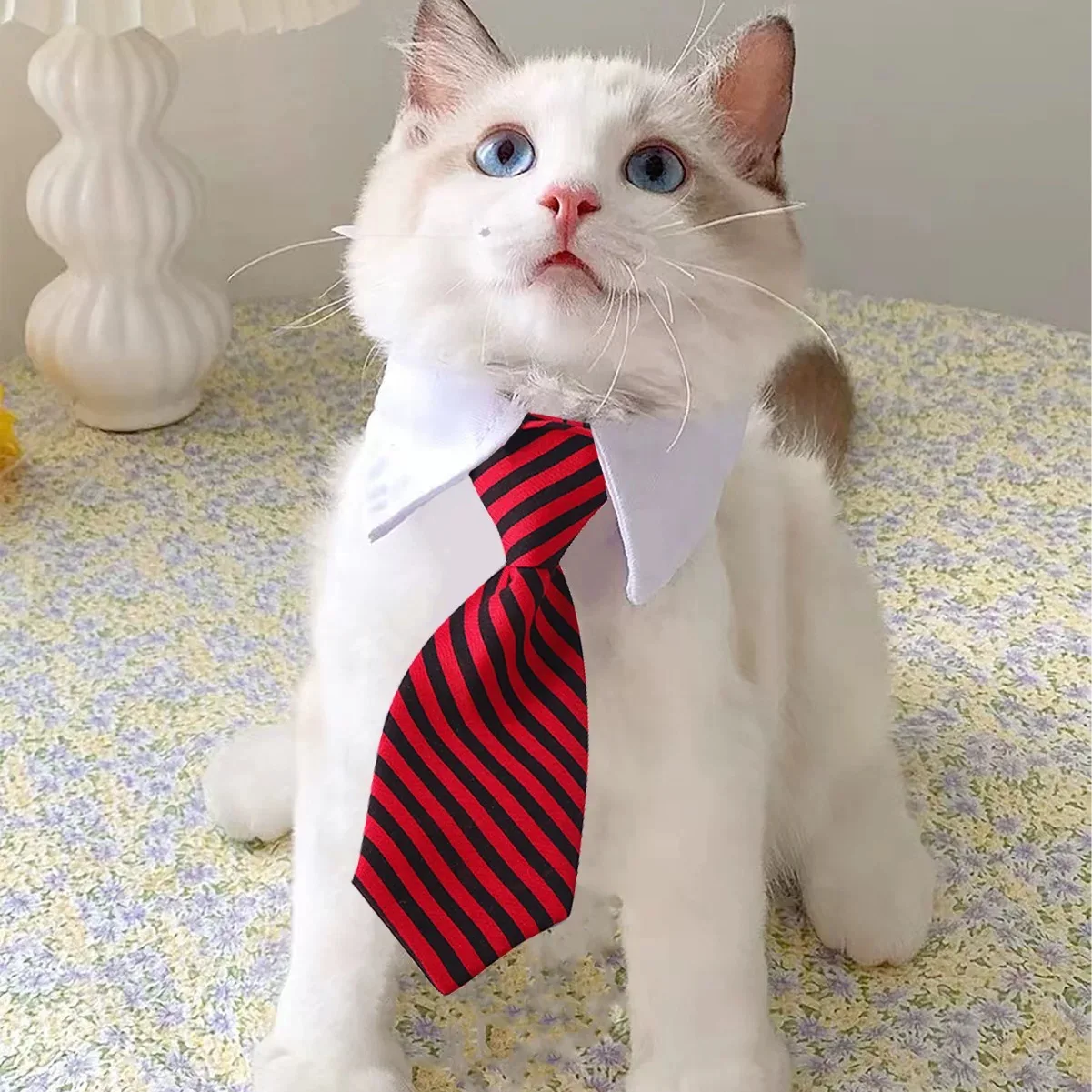 Pet Dog Cat Formal Tie Formal Clothes Bow Tie Multicolor Collar Dog and Cat Pet Accessories Wedding Holiday and Party Gifts